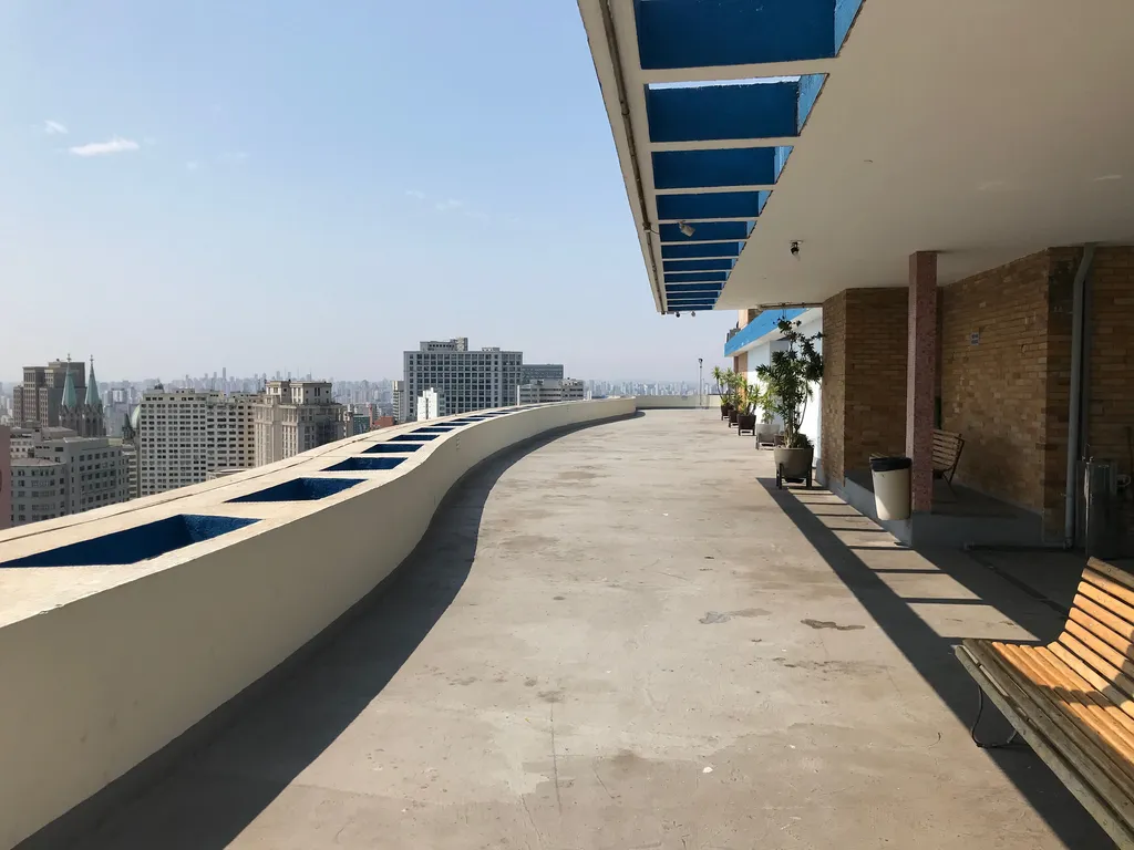 Terraço do Edifício Planalto Foto: A Vida no Centro