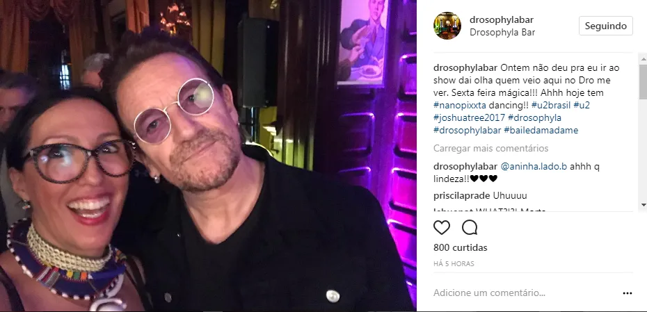 U2 e Bono Vox no centro de SP: adivinha quem deu um passeio no Drosophyla, Copan, Casa do Porco, avenida São Luís…