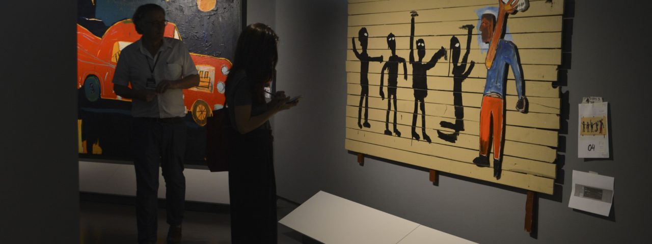 Exposição Jean-Michel Basquiat, com curadoria de Pieter Tjabbes. Foto: Rovena Rosa/Agência Brasil